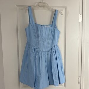 Olivaceous Soft Blue Dress